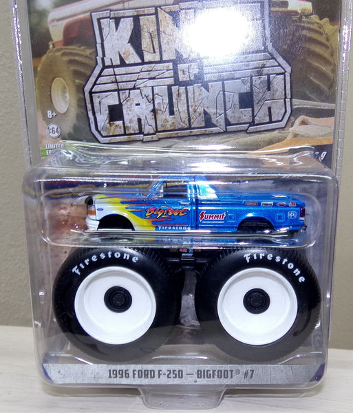 GREENLIGHT KINGS OF CRUNCH 1996 FORD F-250 SUMMIT RACING - BIGFOOT #7