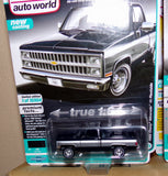 AUTO WORLD MUSCLE TRUCKS 1982 CHEVY SILVERADO 10 FLEETSIDE DARK BLUE SQUARE