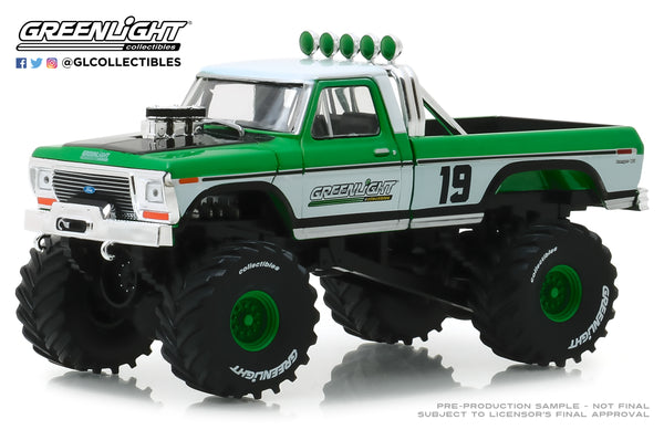 86161 1974 Ford F-250 Monster Truck 19 Greenlight Racing Team sema