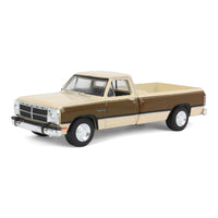 greenlight 1/64 1992 Dodge Ram 1st Generation, Two Tone Brown