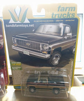 Auto World 1/64 1973 Chevy K10 4x4 Black Square Exclusive Limited Edition CP7804