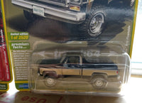 Auto World 1/64 1973 Chevy K10 4x4 Black Square Exclusive Limited Edition CP7804