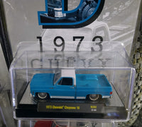 M2 MACHINES 1/64 SCALE 1973 CHEVROLET CHEYENNE BLUE 1 OF 5750 "D" DIECASTZ