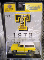 M2 MACHINES 1973 CHEVROLET CHEYENNE SQUARE BODY TRUCK (YELLOW) 1/5750 "T" DIECASTZ