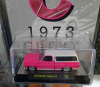 M2 MACHINES 1973 CHEVROLET CHEYENNE SQUARE BODY TRUCK (PINK) 1 OF 5750 "C" DIECASTZ