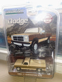 greenlight 1/64 1992 Dodge Ram 1st Generation, Two Tone Brown