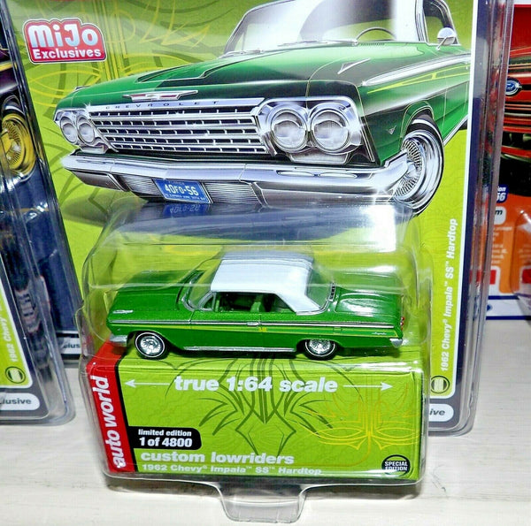 2020 AUTO WORLD 1962 CHEVY IMPALA SS LOWRIDER green MIJO EXCLUSIVE