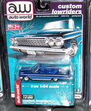 AUTO WORLD MIJO EXCLUSIVES BLUE ULTRA 1962 CHEVY IMPALA SS LOWRIDER A