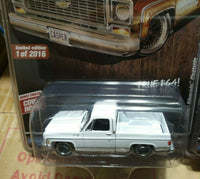 1974 chevy silverado truck kentucky barn find square body white 1/64 Auto World