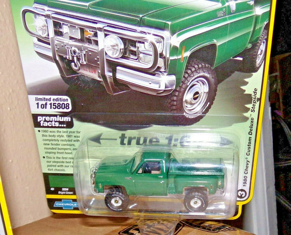 2020 AUTO WORLD 1980 CHEVY STEPSIDE 4X4 SQUARE BODY TRUCK 5B green