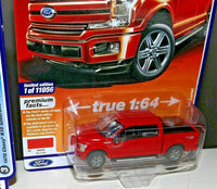 Auto World 2019 Ford F-150 Lariat Pickup Truck Red 1/64 Diecast Car AWSP041 B