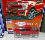 Auto World 2019 Ford F-150 Lariat Pickup Truck Red 1/64 Diecast Car AWSP041 B