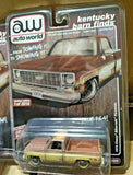 1974 chevy silverado truck kentucky barn find square body rusty 1/64 Auto World