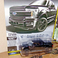 AUTO WORLD 1:64 2019 BLACK FORD F-150 XLT SPORT PICKUP DIECAST MODEL AWSP055B