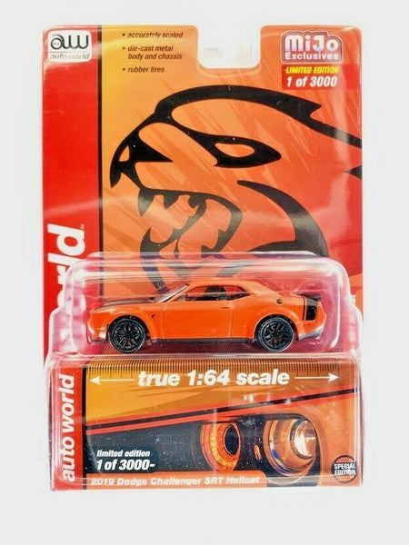 Auto World 2019 Dodge Challenger SRT Hellcat Orange 1:64 Mijo Exclusive CP7722