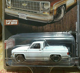 1974 chevy silverado truck kentucky barn find square body white 1/64 Auto World