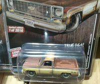 1974 chevy silverado truck kentucky barn find square body rusty 1/64 Auto World