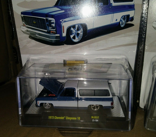 M2 Machines 1:64 Mijo Exclusive 1973 Chevrolet Cheyenne w Camper Shell SQUARE