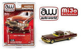 AUTO WORLD 1976 76 CADILLAC COUPE DeVILLE CUSTOM LOWRIDER Brown gold MIJO